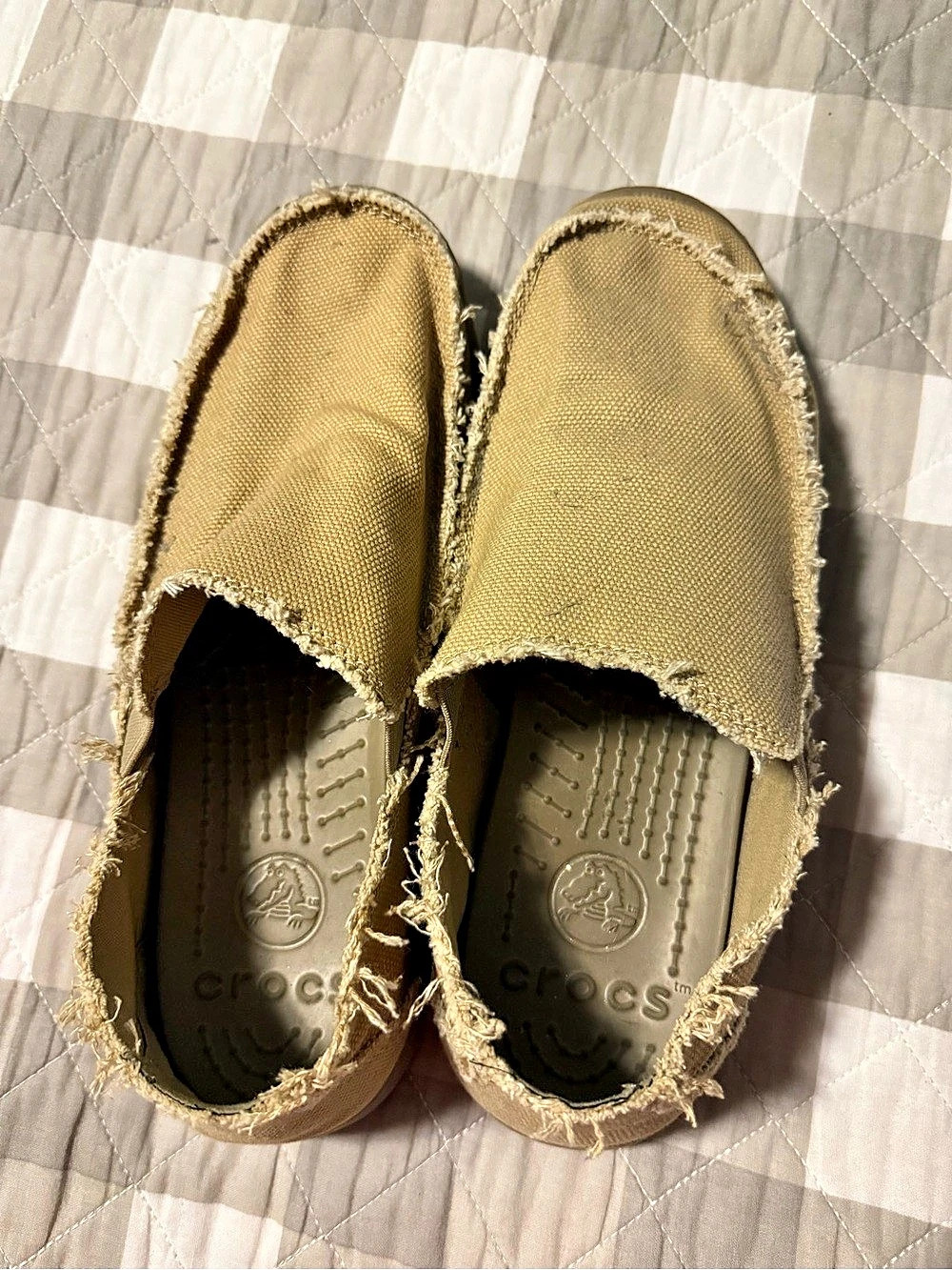 Crocs Classic Crocs Santa Cruz Men's Brown US 10 Slip-On Shoes
